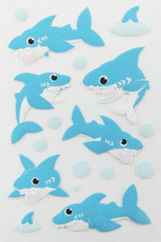 DIY 3D Cartoon Shark สีฟ้า