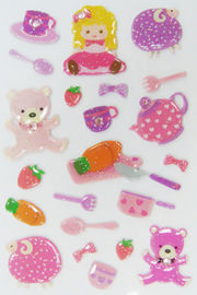 Kawaii Girl Toy Japanese Puffy Stickers For Kids ODM OEM / ODM Available